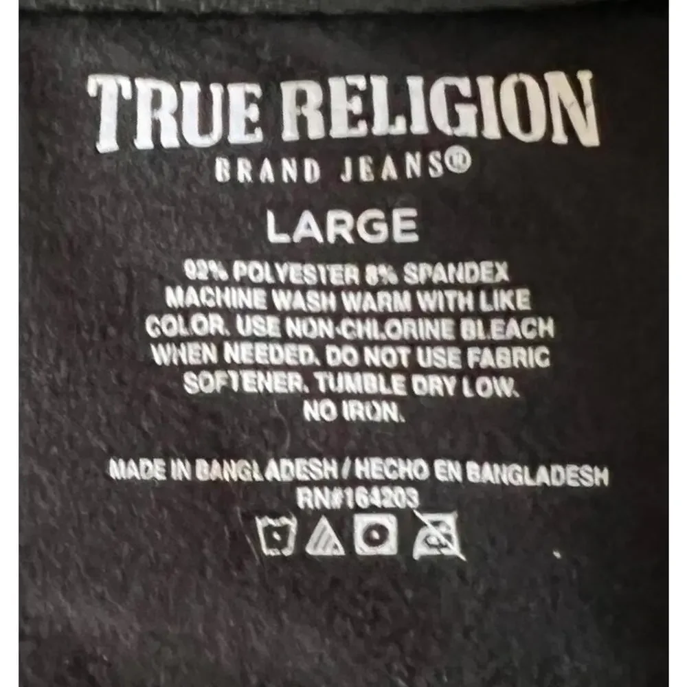 True Religion Black Men’s Athletic Vest -‎ Large
